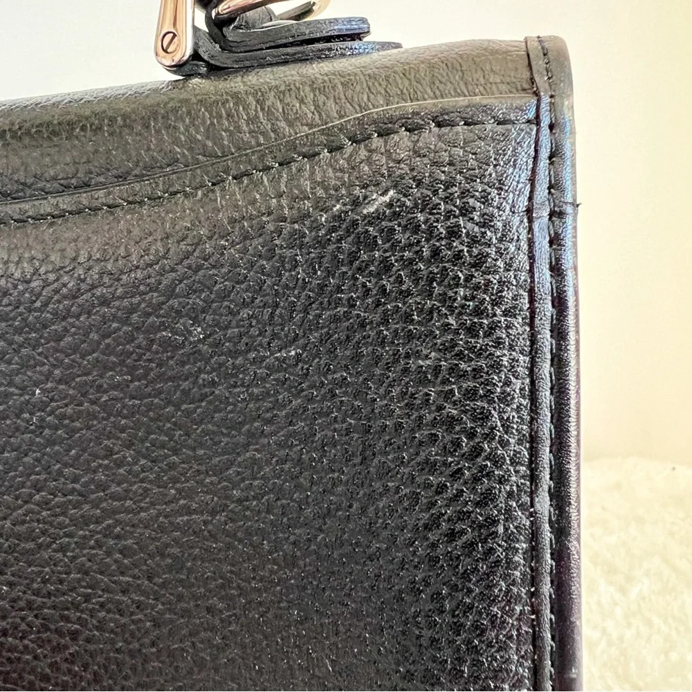 Burberry Leather Satchel Top handle Two Way Bag - Picture 5 of 16